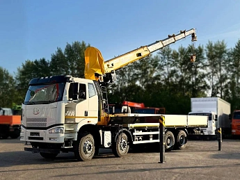 Бортовой FAW CA3310 с КМУ XCMG SQS 350-5_1