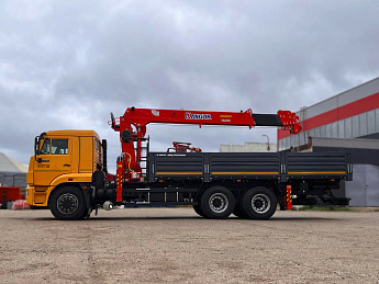 Тягач КАМАЗ 65116 с КМУ KANGLIR KS2056H + пульт ДУ_5