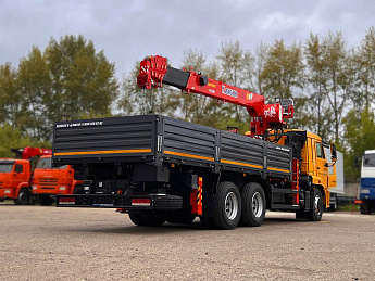 Тягач КАМАЗ 65116 с КМУ KANGLIR KS2056H + пульт ДУ_2