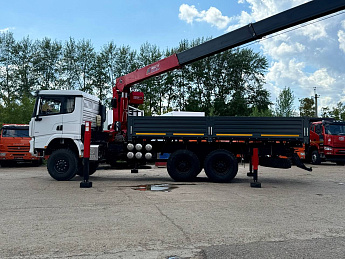 Бортовой SHACMAN X3000 6*6 с КМУ HORYONG HRS216_1