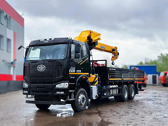 Бортовой FAW CA3250 с КМУ XCMG SQS 250-5_2