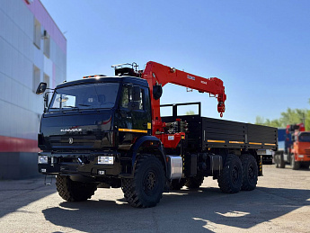 Бортовой КАМАЗ 43118 с КМУ KANGLIM KS1256G (дв. Cummins, без сп/места)_1