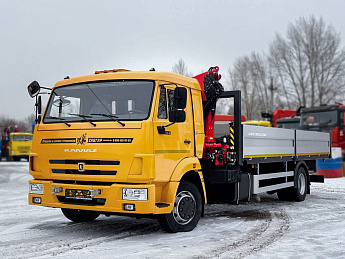 Бортовой  КАМАЗ 4308 с КМУ SUNHUNK К168-4_0